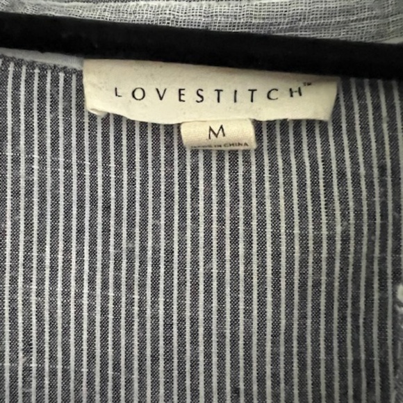 Lovestitch Tie Front Button Top - Picture 4 of 4